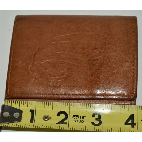 Nice Western Kentucky University WKU Logo Hilltoppers Soft Brown Leather Wallet - Picture 6 of 7